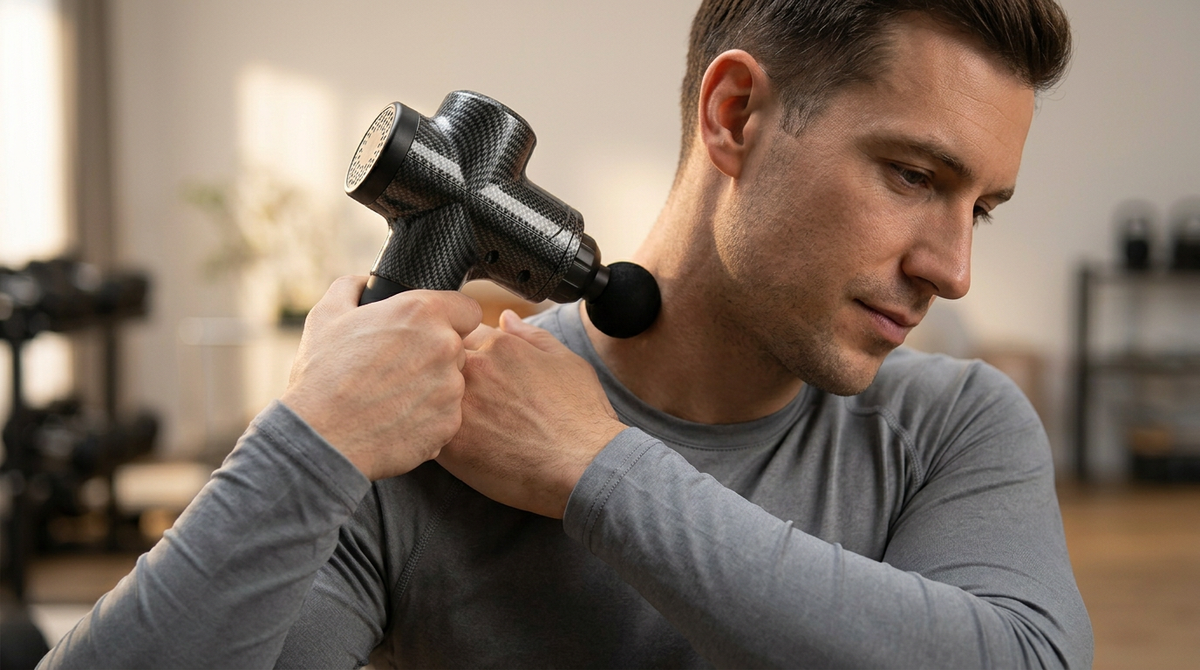 Pure Vitality Deep Tissue Massage Gun | 30 Speed Brushless Percussion Massager