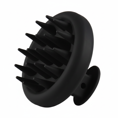 Black Silicone Scalp Massager