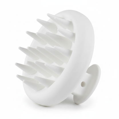 White Silicone Scalp Massager